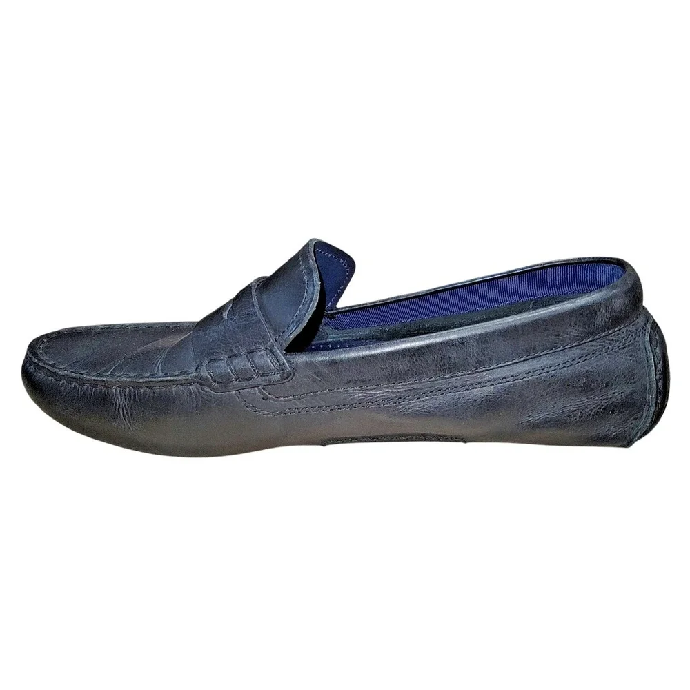 COLE HAAN Men's Signature Black Leather Driving Loafer Grand.0S Shoes Size 9.5 M